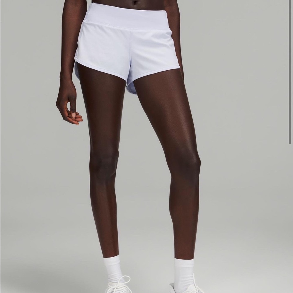 Lululemon speed up low rise lines shorts 2.5
pastel blue